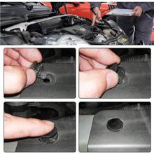 900Pcs Car Body Trim Clips Plastic Push Pin Rivet Screw Panel Fasteners Interior - Negro - Ver 9