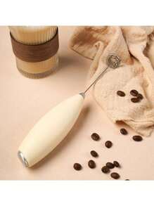 Milk Frother, Powerful Handheld Milk Frother, Mini Milk Foamer, Coffee Stirrer, Stainless Steel Drink Mixer For Coffee, Lattes, Cappuccino, Matcha, Hot Chocolate, Portable Foam Maker, Electric Wireless Blender Mini Coffee Maker Back To School