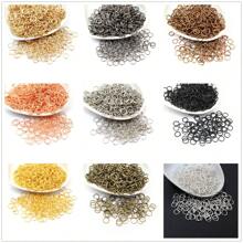500pcs 3-12mm Metal Jump Rings Split Ring Open Single Loops DIY Jewelry Making Accessories Findings