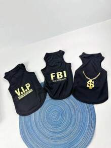 1 pieza Chaleco transpirable y delgado para mascotas en verano, ropa de enfriamiento para perros poodle, corgi, teddy, chihuahua y gatos - Multicolor - Ver 5