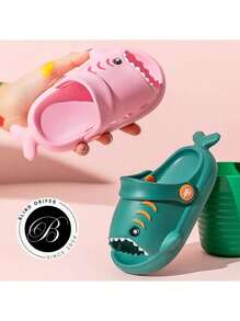 Baby Slippers Bebe Tubarão Sandal Girl And Boy Sandal Lightweight Soft Eva Non-Slip Baby Shar Slipper - 淺粉色 - 查看 3