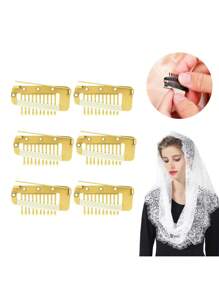 24pcs Stainless Steel Clips For Hats, Headscarves, Scarves, Fixing Clips, Wigs, Hair Pieces, Stainless Steel Elastic Bb Clips Suitable For Dupata Headscarves, Scarves, Wedding Veils, Wigs, Fixing Clips For Headscarves Claw Clips Hair Claws Hair Barrettes