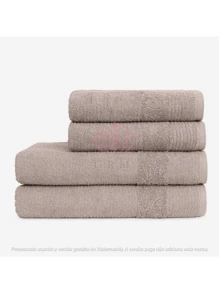 Kit 4 Luxury Millenium Bath Towels 2 Bath + 2 Face 500g Thick 100% Cotton - 鏽棕色 - 查看 2