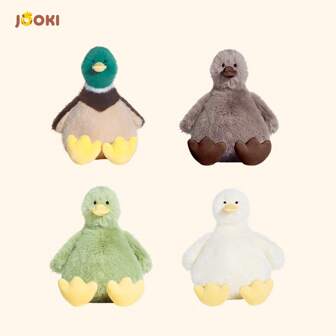 1 件绿色、白色、咖啡棕色、深绿色毛绒 Radama 鸭子玩偶娃娃，生日、情人节、圣诞节、新年礼物鸭子、鸭子毛绒玩具、毛绒玩具、毛绒鸭子、Jellycats、20 厘米毛绒玩具、河马毛绒玩具、金块、水豚