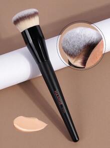 MAANGE 3pcs Soft Makeup Brush, Protable Smudge Cosmetic Brush Makeup Brush With Foundation Brush Blush Brush Loose Powder Brush Contour Brush Highlighter Brush Makeup Tools Gift For Women & Girl Travel Makeup Brush ﻿ - 黑色 - 查看 4