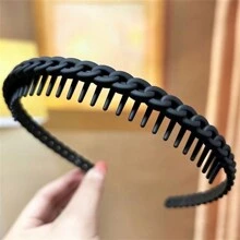 1 cái/8 cái Băng đô chống trượt hình răng gợn sóng màu Dopamine, Dụng cụ tạo kiểu tóc mái Y2k nhiều màu và bay, Phụ kiện tóc đa năng cho nữ - Nhiều màu - Xem 17