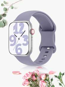 三合一包括腕带、表壳和保护膜 女式 男式 I 时尚运动 柔软、舒适、透气 单色纯色硅胶蝴蝶扣表带 带单颗水钻 双颗水钻 带钢化膜保护套 元旦礼物 多种颜色可选，搭配 Apple Watch Ultra 系列 9/8/7/6/5/SE/4/3/2/1 配件 替换表带 配件 DIY 套装 情人节 - Series 4/5/6/SE[40mm] - 查看 54