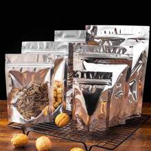 NPLUX 100 PACK Mylar Bags For Food Storage And Resealable Bags For Small Business Packaging Supplies Great For Party Favor Food Storage Bags - Mảnh- 5x8 Inch - Xem 2