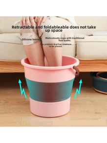 1pc Foldable Thick Water Bucket, Suitable For Fishing, Car Washing, Outdoor & Home Use, Large Capacity Portable Bucket