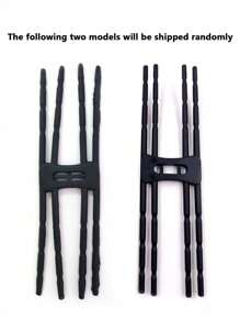 1pc Black ABS Multifunctional Spider Grip Slouchy Phone Holder, Desk Bracket For Streaming