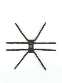 1pc Black ABS Multifunctional Spider Grip Slouchy Phone Holder, Desk Bracket For Streaming