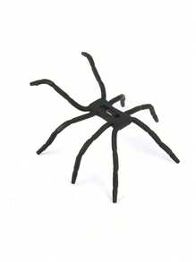 1pc Black ABS Multifunctional Spider Grip Slouchy Phone Holder, Desk Bracket For Streaming