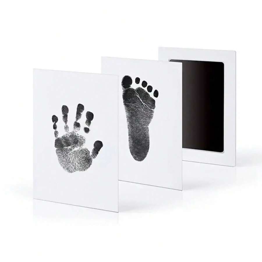 1 Set Baby Handprint & Footprint Ink Pad Kit, Safe For Memorabilia
