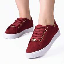 Bem Brasil Shoes Kit 3 Pares Tênis Casual Feminino Love Flatform Básico Sola Alta - Preto/Caramelo/Bordô - Visão 6