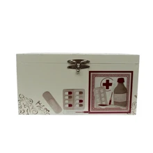 Pharmacy Medicine Box With Hinges - 米色 - 查看 2