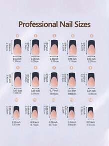 150Pcs Oval French Manicure Gel Nail Tips - 5 Colors, Dual-Formed Square 3 In 1 Gel Nail Set, 15 Sizes Fits Diy, Long Lasting Artificial Nails For Women & Salon Press On Nails Nail Supplies Nails - Multicolor - View 8