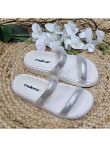 Women's Papete Gliter Sandal 2 Straps Fashion - 白色 - 查看 2