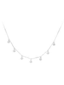1 Vòng cổ mặt dây chuyền pha lê 7 mặt bằng thép không gỉ tối giản thời trang dành cho nữ - Nhiều màu - Xem 3