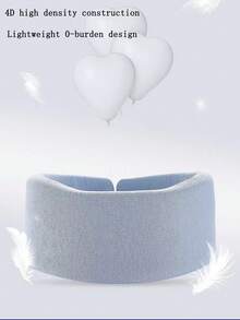 1pc Blue Neck Brace, Forward Head Posture Office Neck Support - Blue - View 4