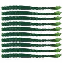 HENGJIA 10 PIEZAS/Paquete Lombriz de pesca suave que se hunde lentamente 100mm 2.3G, cebos de pesca artificiales en forma de gusano marino y lombriz para pesca, cebos blandos Wobblers - Multicolor - Ver 3
