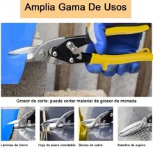 MOLOLAN Aviator Scissors For Cutting Forged Steel Sheets - Yellow - View 2