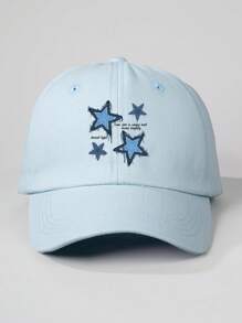 1pc Printed Star Baseball Cap, Adjustable Outdoor Sun Protection Casual Hat Suitable For Boys And Girls, Spring Autumn Travel Beach Holiday - Baseball Cap - View 22