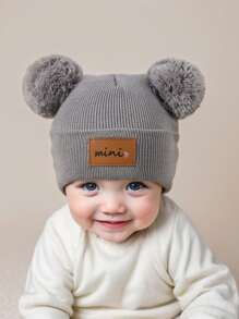 3 件/3 包/1 件 0-16 岁男女通用黑色无檐小便帽，适合幼儿、儿童和婴儿，Y2k 风格，新生儿针织帽，适合户外，温暖的冬季帽，适合日常通勤 - 彩色 - 查看 4