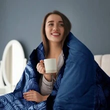 5-Piece Comforter Set – Lux Decor Collection – Lightweight Microfiber With Plush Texture – Opulent Design – All-Season Warmth – Elegant Bedding With Pillow Shams & Bed Skirt – Cozy Comforter, Elegant Bedding Set, Luxury Bedroom Essentials, Valentine's Day Romantic Bedroom, Spring Bedding Set, Complete Bed In A Bag, Matching Decor, Elegant Design, Luxury Look, Gift Set Idea, Guest Bedroom Ready, Modern Bedroom Style, Easy Bedroom Refresh, All-Inclusive Bedding, Daily Living, Home Comfort, Family Choice - 佩斯利海軍藍 - 查看 6