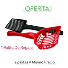 Arenero Grande Para Gato Con Extensión + Palitas - Naranja - Ver 2