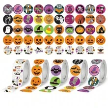 500 piezas, Pegatinas Navideñas, Etiquetas de sellos con temática navideña para manualidades, regalos, paquetes, sobres, papelería y decoración