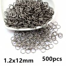 500pcs 3-12mm Metal Jump Rings Split Ring Open Single Loops DIY Jewelry Making Accessories Findings