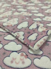 Women's Pajamas Long Fleece Furry Ted Winter Closed - 淺粉色 - 查看 2