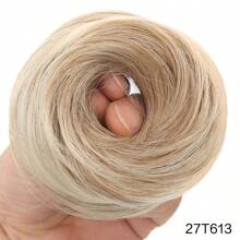 女士合成纤维凌乱发髻发圈、发带、发绳、甜甜圈发髻、弹性发夹、马尾辫接发、发饰 - 彩色 - 查看 16