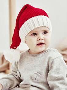 Mũ dệt kim Giáng sinh cho trẻ em, thích hợp để mặc hàng ngày - mũ ông già Noel - Xem 2