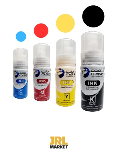 Tinta para sublimación 70 g. C/U (CMYK) Individual o Pack