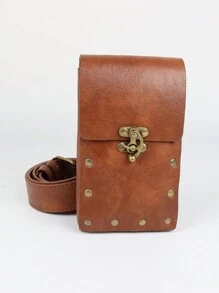 Bộ 4 túi đeo thắt lưng giả da thời Trung cổ Phục hưng kèm giá đựng cốc bia, thích hợp cho LARP & Cosplay. - màu nâu - Xem 8