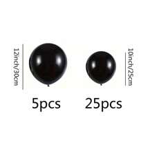 73 Peças Kit de Guirlanda de Balões de Látex Preto Dourado Branco e Areia para Decoração de Bottom de Festa de Aniversário, Casamento, Natal