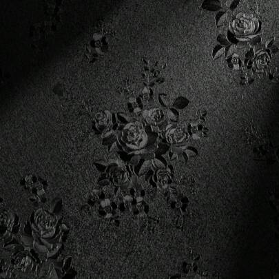 1Roll10M Black Wallpaper Peel And Stick Wallpaper Black Floral Embossed Contact Paper 17.7inch X 393.7/196.8/118.1/39.3inch Removable Textured Flower Wallpaper Self Adhesive Thicken Countertops Cabinets Contact Paper