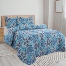 Lux Decor 5-Piece Comforter Set, Soft Microfiber Bedding With Plush Texture, All-Season Comforter, Pillow Shams And Bed Skirt Included, Elegant Hotel Collection Bedding For Bedroom, Guest Room And Home - 天空 - 查看 1