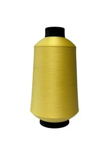 NICE LINES Overlock Thread 500g - 1 Cone White, Black, Colored - Màu vàng - Xem 2