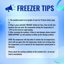 WANAI DEMULLER Deep Freezer Chest 3.5 Cubic Feet Freezers With Temperature Display Panel Mini Freezer With Removable Basket Suitable For Apartment Garage Dorm BLACK - 白色 - 查看 9