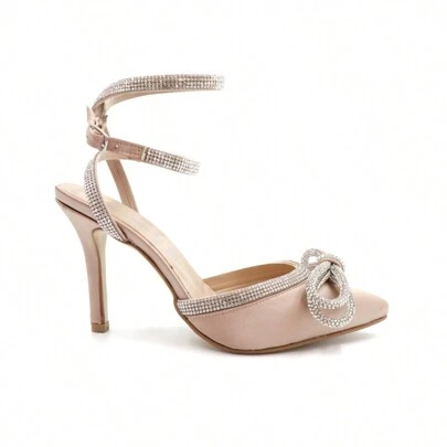 ZAPATILLA DE FIESTA  DE TIRAS CON PEDRERIA