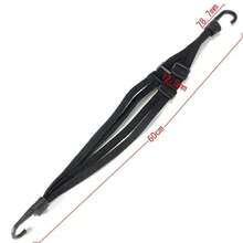 60CM Motorcycle Helmet Straps Motorcycle Accessories Hooks Luggage Retractable Elastic Rope Fixed Strap Motos Helmet Net - Black - View 3