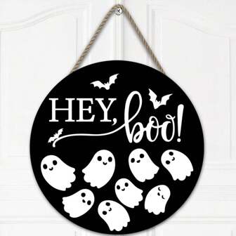 Halloween Decoratoins Welcome Door Sign Halloween Front Door Wall Signs Wood Hanging Decor Wreath Home Party Outdoor Door Hanger,Christmas