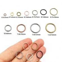 500pcs 3-12mm Metal Jump Rings Split Ring Open Single Loops DIY Jewelry Making Accessories Findings