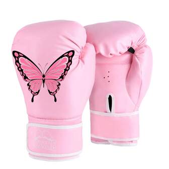 1pair PU Leather Boxing Gloves For Women & Teens, Professional Training Gloves For Adult Female Kickboxing, MMA, Punching Bag, Taekwondo, Fighting Sports