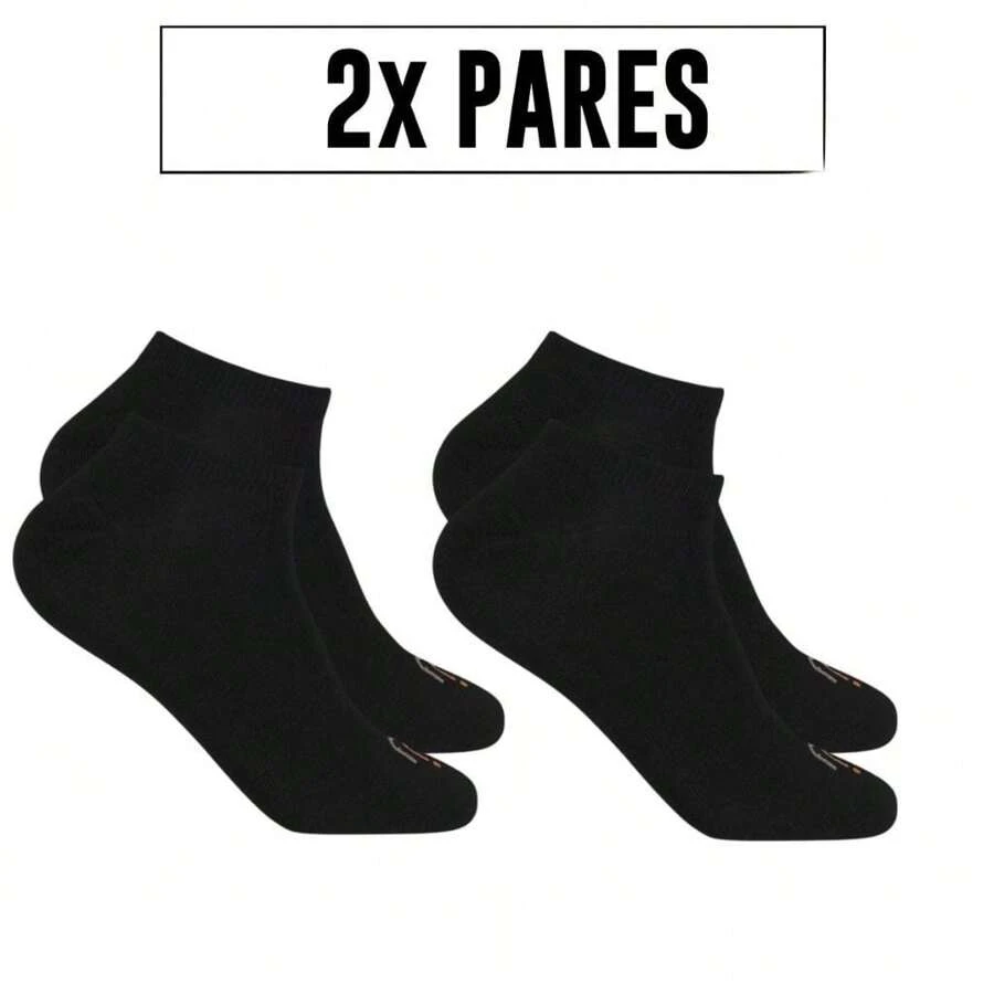 Kit 2 Pairs Of Rafa Parize Unisex White Invisible Comfort Socks - 黑色 - 查看 1