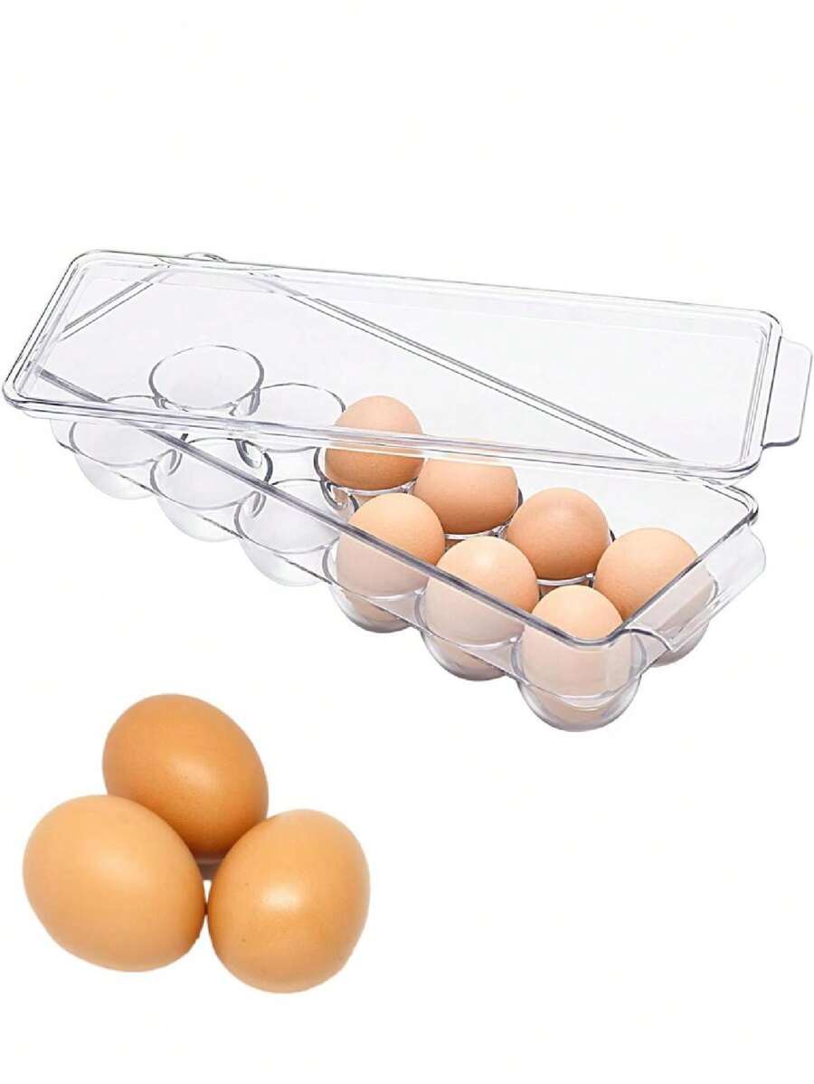 Egg Cup Organizer For 12 Eggs Acrylic Refrigerator Cupboards