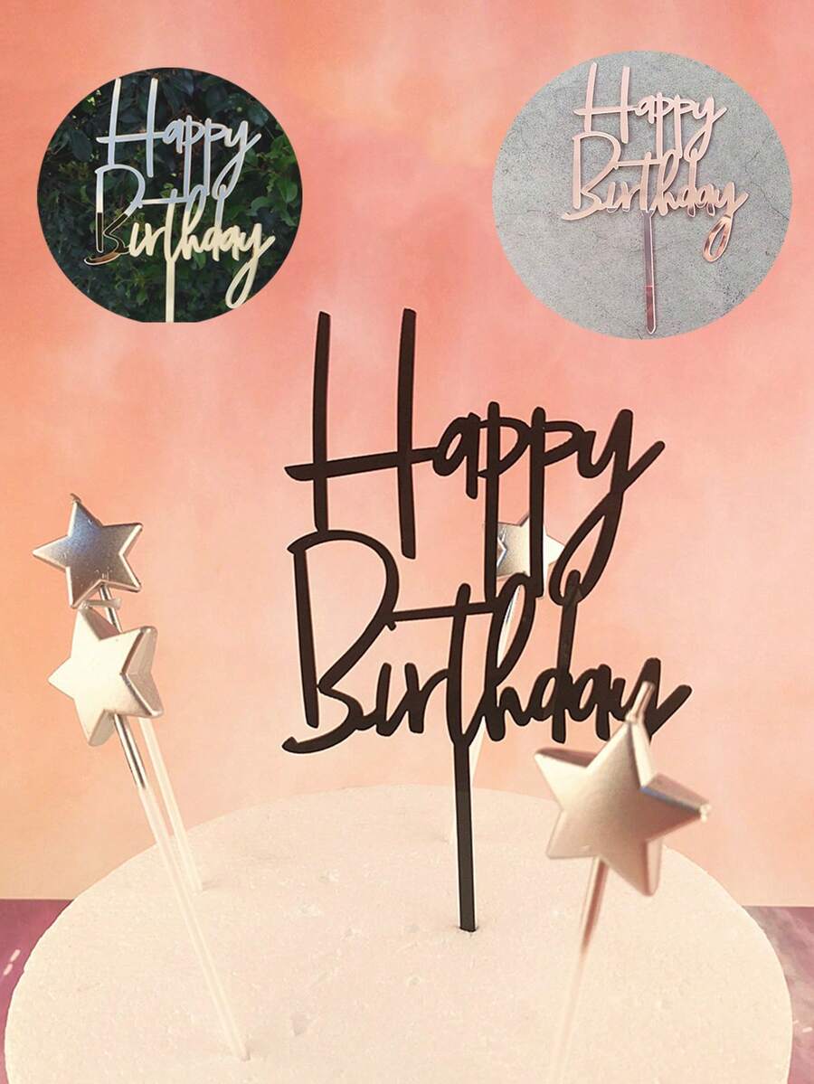 Adorno Para Tarta De 60 ° Aniversario, Purpurina Dorada, 60 Ideas De Decoración Para Fita De Aniversario De Boda, Brillo Ristente De Doble Cara, Acrílico - AliExprs 15