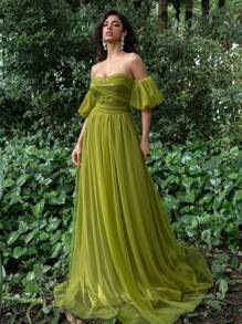 Faeriesty 女士正式礼服和晚礼服优雅舞会婚礼宾客礼服，适合毕业典礼、晚宴派对礼服